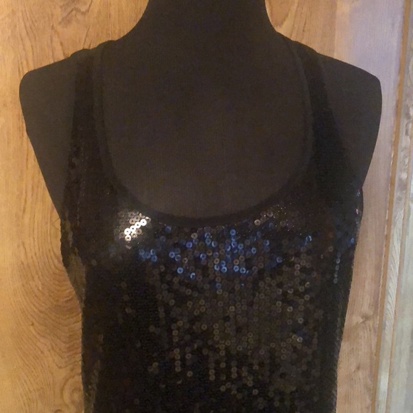 Black Sequin Mini Dress 👗 By Celine by Champion - Picture 6 of 14